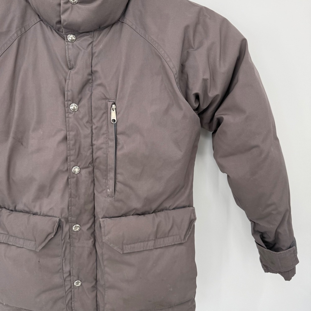 The North Face Puffer Jacket Mens S Brown Vintage No Hood Goose Down USA Made - Picture 9 of 16
